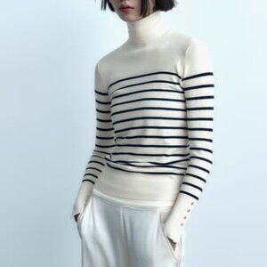 NWOT Zara striped sweater top Size S